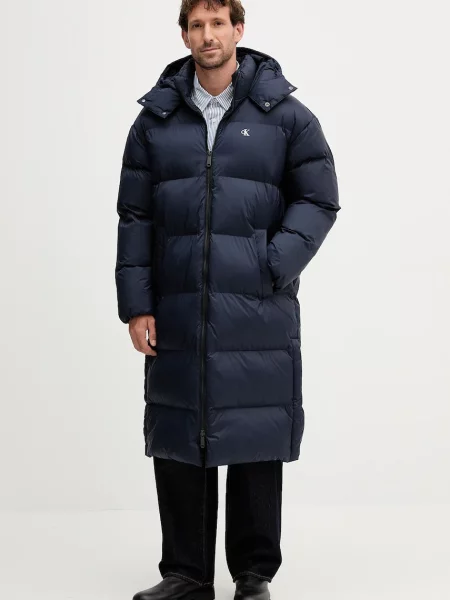 Calvin Klein Jeans Zimný kabát Tmavomodrá