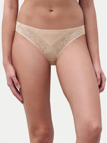 Chantelle Klasikinės kelnaitės Floral Touch smėlio