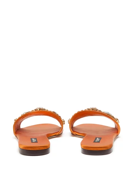 Sandale Dolce & Gabbana din piele portocaliu