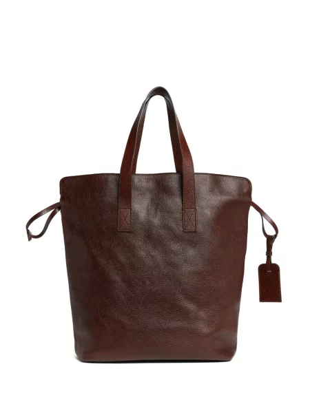 Geantă shopper Dsquared2 din piele maro