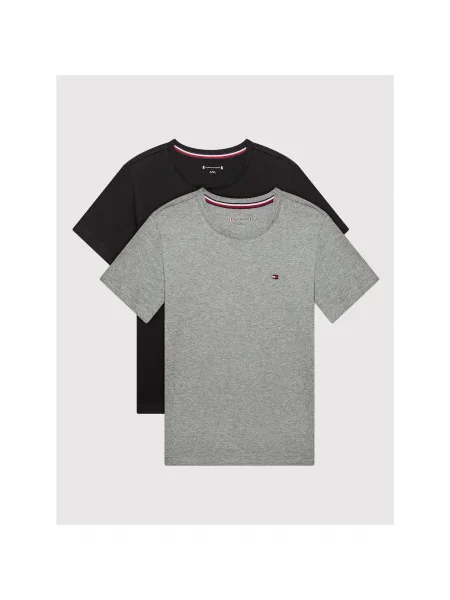Tommy Hilfiger 2 póló készlet 2p Cn Színes Regular Fit fekete