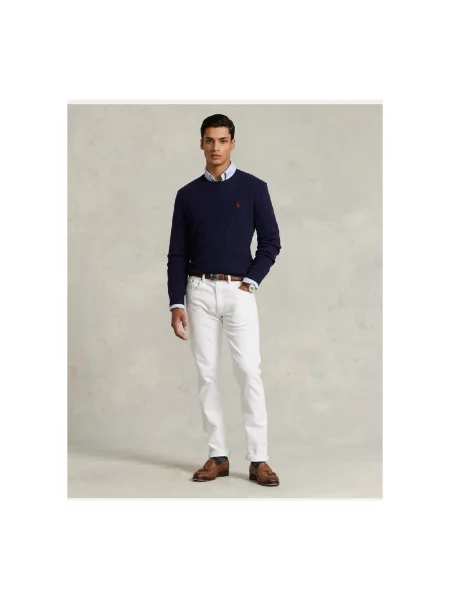 Sweter Polo Ralph Lauren wełniany niebieski