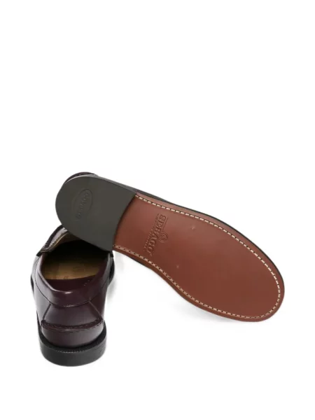 Pantofi loafer Sebago din piele țesuți maro