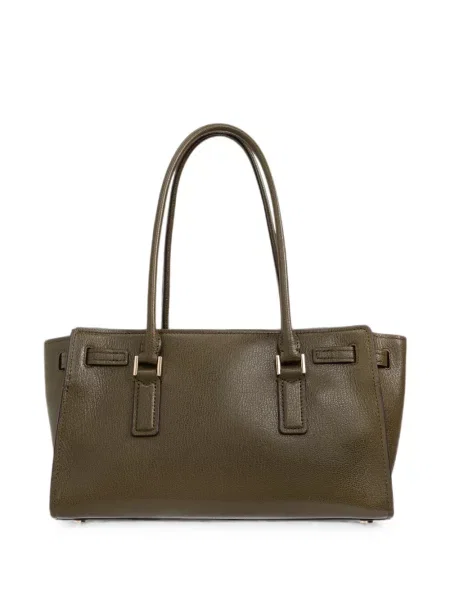 Matlasat top Michael Michael Kors cu volane cu cordon verde