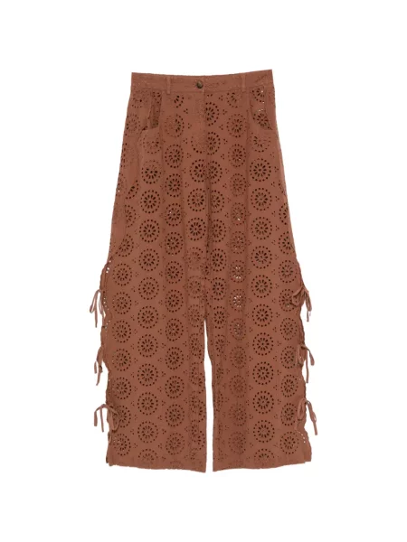 Pantaloni Mc2 Saint Barth cu legături maro