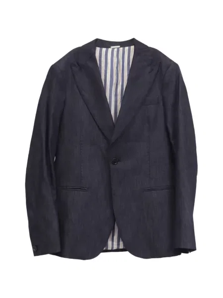 Jednořadé sako Emporio Armani Pre-owned modré