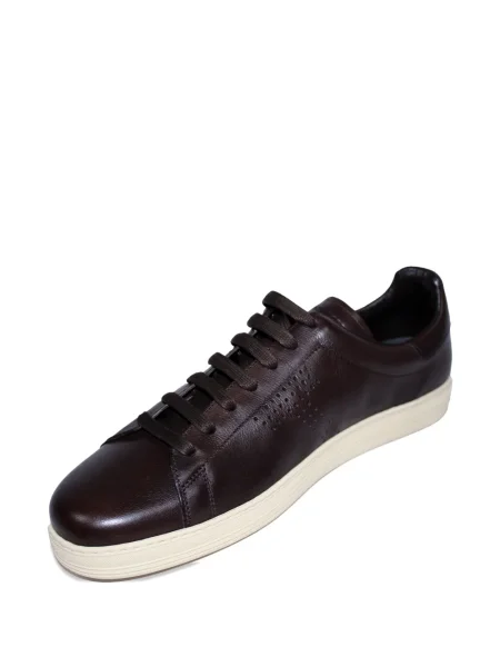 Sneakerși Tom Ford din piele maro