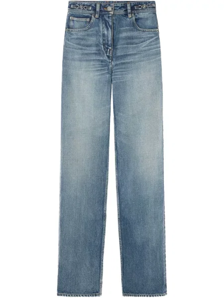 Blugi drepți Versace albastru