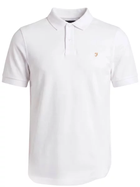 FARAH Tricou CUNNINGHAM' alb