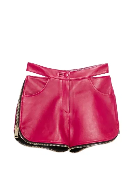 Pantaloni scurți Mitiliane Couture din piele roz