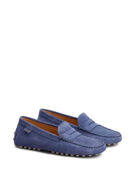 Pantofi loafer Tod's din piele de căprioară albastru