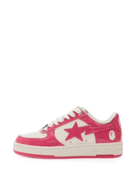 Sneakerși A Bathing Ape® din piele de lac roz