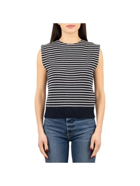 Weekend Max Mara Swetry Kobieta M Landa Gilet niebieski
