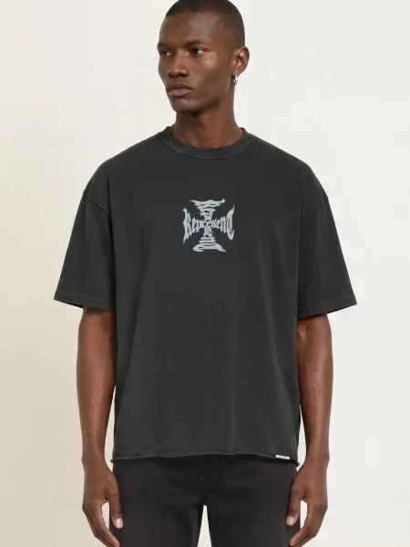 Represent Tričko / světle šedá černá