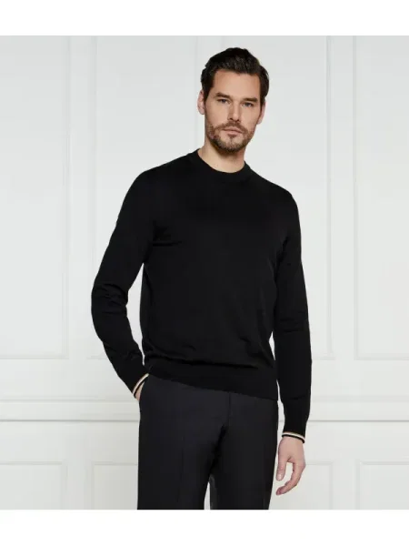 BOSS BLACK Pulover Ebello-P negru