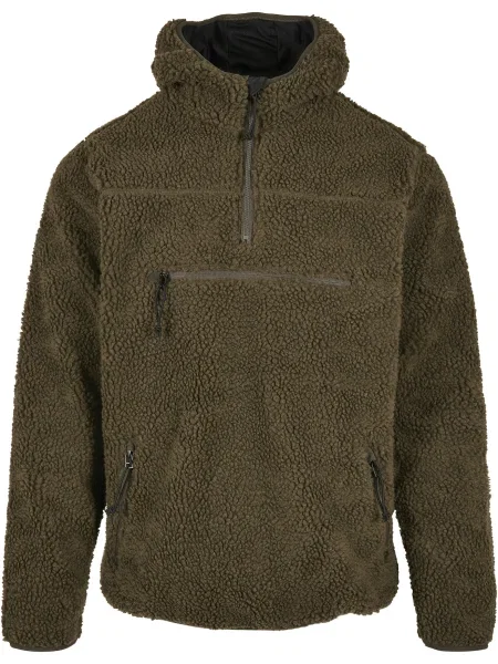 Brandit Fleecová mikina Teddyfleece Worker olivová