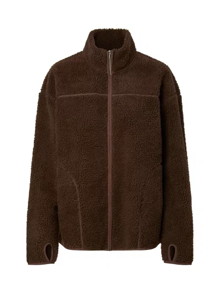PIECES Jachetă fleece PCSadia ciocolatiu