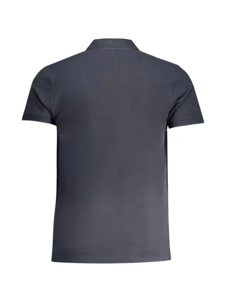 Tricou polo Cavalli Class cu broderie albastru
