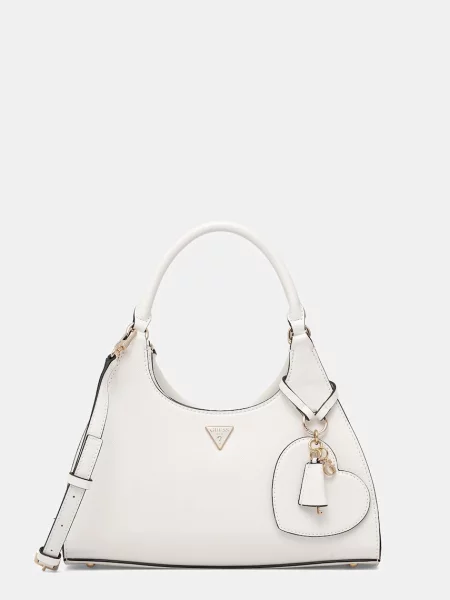 Guess geantă crossbody pentru femei ISOBEL alb