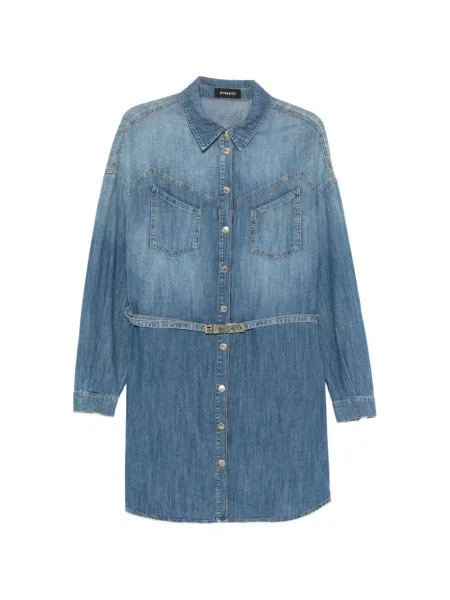 Sukienka Pinko z kieszenią przednią niebieska