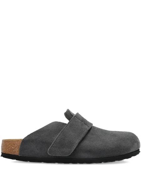 Sandale Birkenstock din piele de căprioară gri