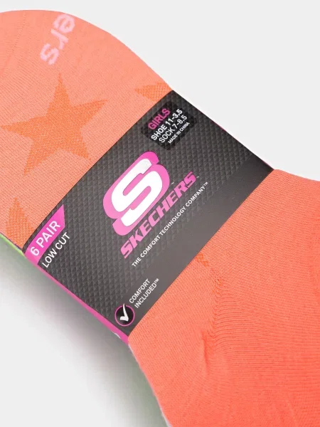Skechers NON TERRY LOW CUT Набір шкарпеток Дитяче рожевий