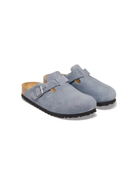 Birkenstock Mules încălțăminte Boston | piele întoarsă | narrow fit gri
