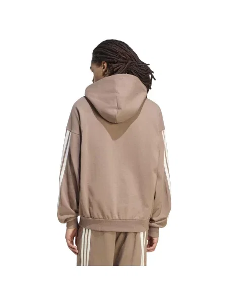 ADIDAS SPORTSWEAR Športová mikina tmavobéžová / biela béžová