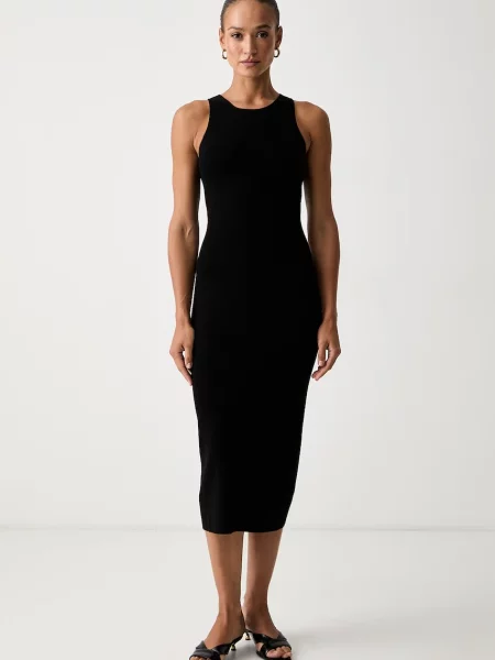 MM by Max Mara rochie cu vâscoză MMLVETUSTA negru