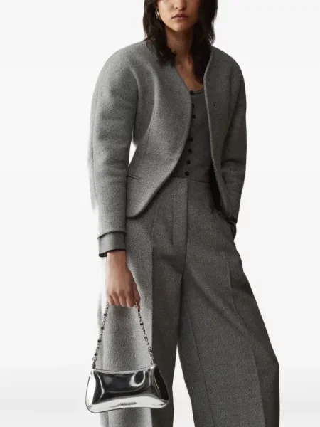 Geantă Jacquemus argintiu