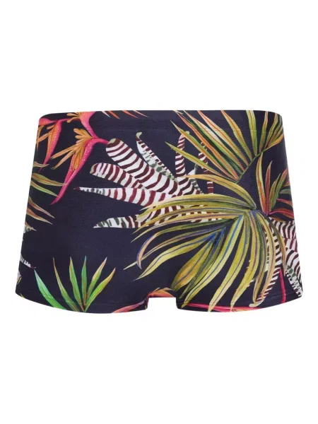 Slip de baie Lygia & Nanny cu model floral cu imagine albastru