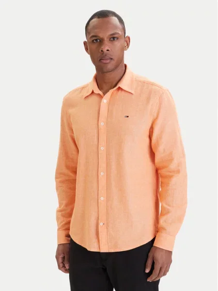 Košile Tommy Jeans oranžová