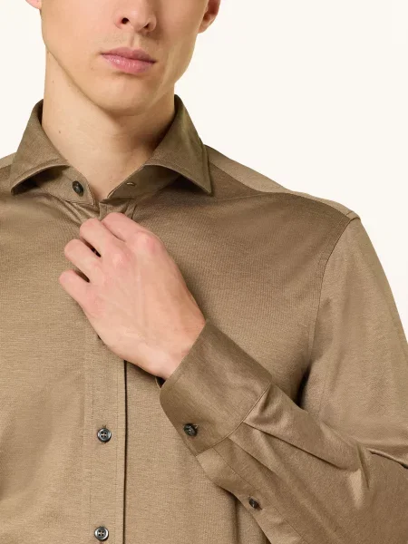 Baldessarini Koszula Z Dżerseju Hugh Slim Fit braun
