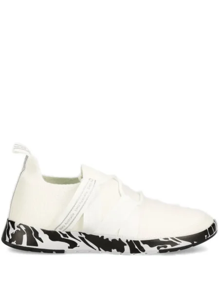 Sneakerși Emu Australia tricotate slip-on alb