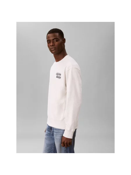 Froté mikina Calvin Klein Jeans sivá