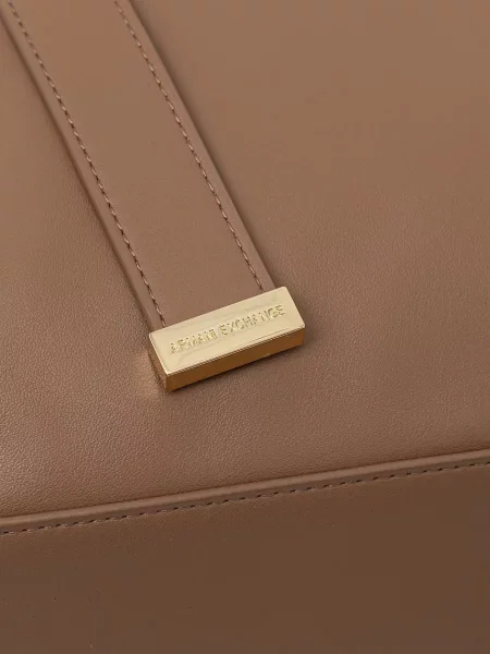 Műbőr kézitáska Armani Exchange bézs