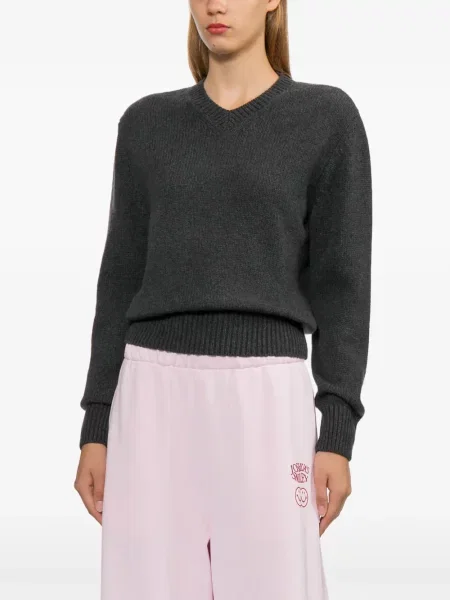 Pulover A.p.c. cu decolteu în V gri