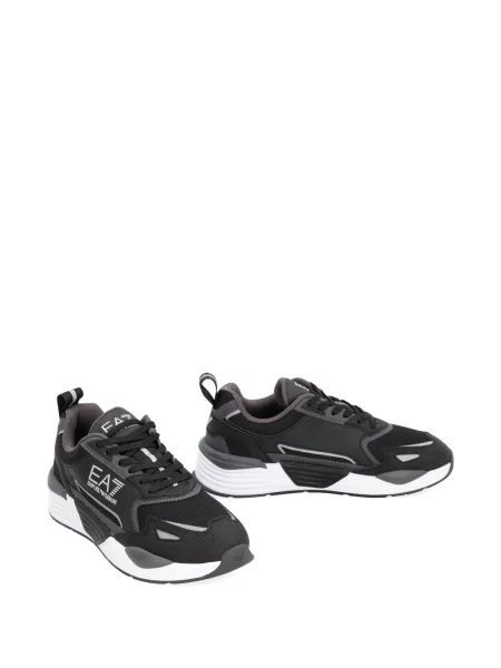 Sneakerși Ea7 Emporio Armani cu autograf negru