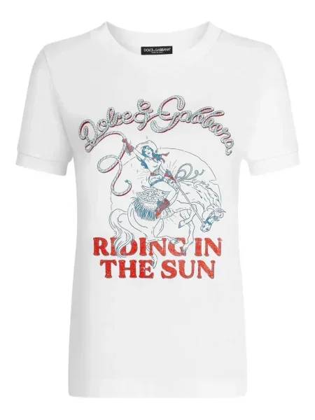 Tricou Dolce & Gabbana cu imagine alb