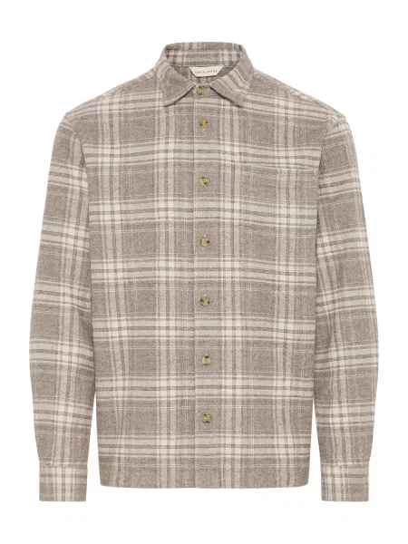 Casual Friday Košile CFLOTUS světle hnědá bílá