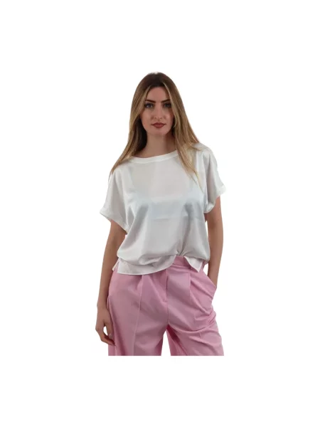 Bluzka Emme Di Marella ze stretchu biała