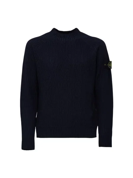 Sweter Stone Island z kamieniami niebieski