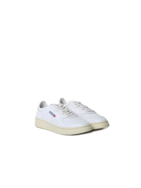 Sneakers Autry Medalist Low Man Leat/ Leat Wht/ Wht EUR 41 białe