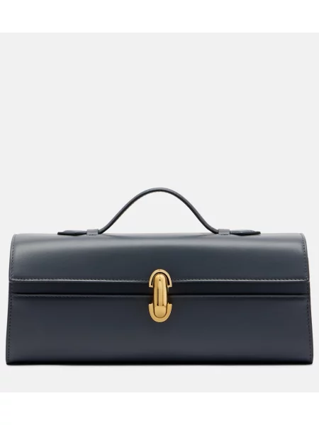 Top Savette din piele gri