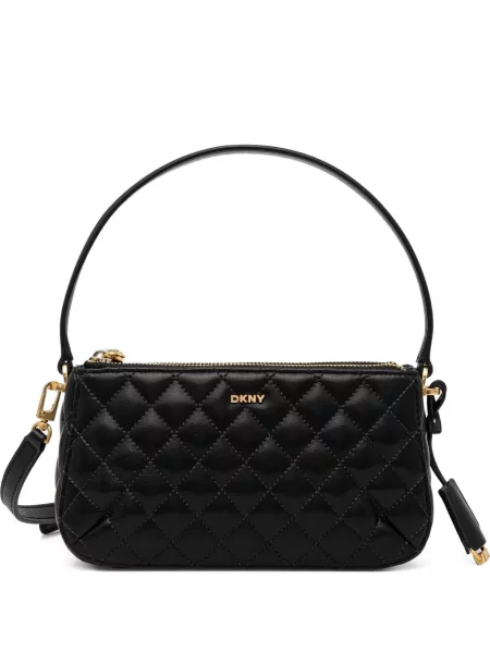 Geanta de piele Dkny din piele negru