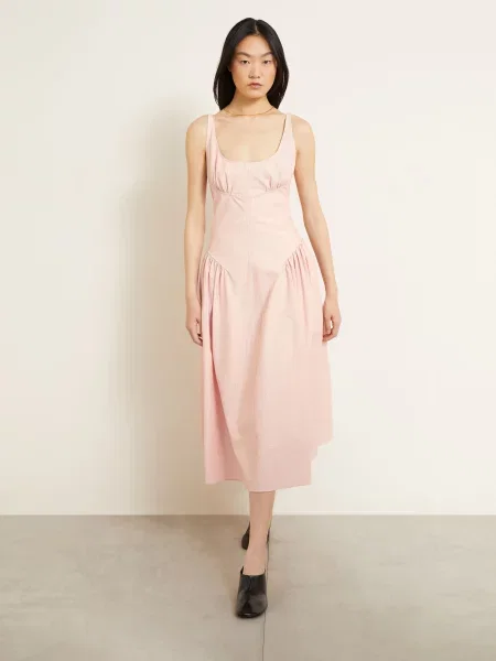 Proenza Schouler Šaty Solira White Label světle červená bílá
