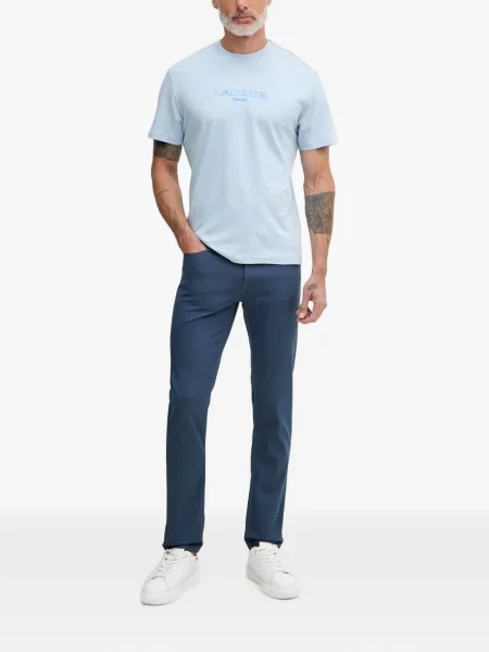 Pantaloni Trussardi cu autograf albastru