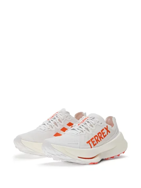 Pruhované pás kalhoty jogger Adidas s potiskem růžové