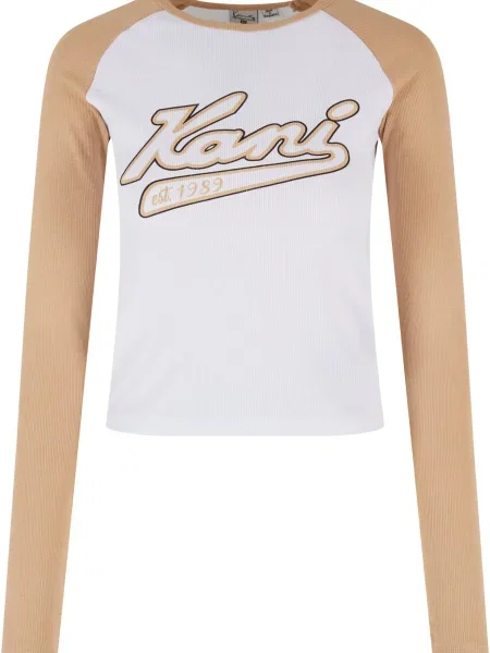 Karl Kani Tricou bej / negru alb