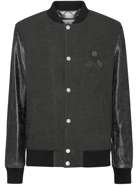 Geacă bomber Philipp Plein gri